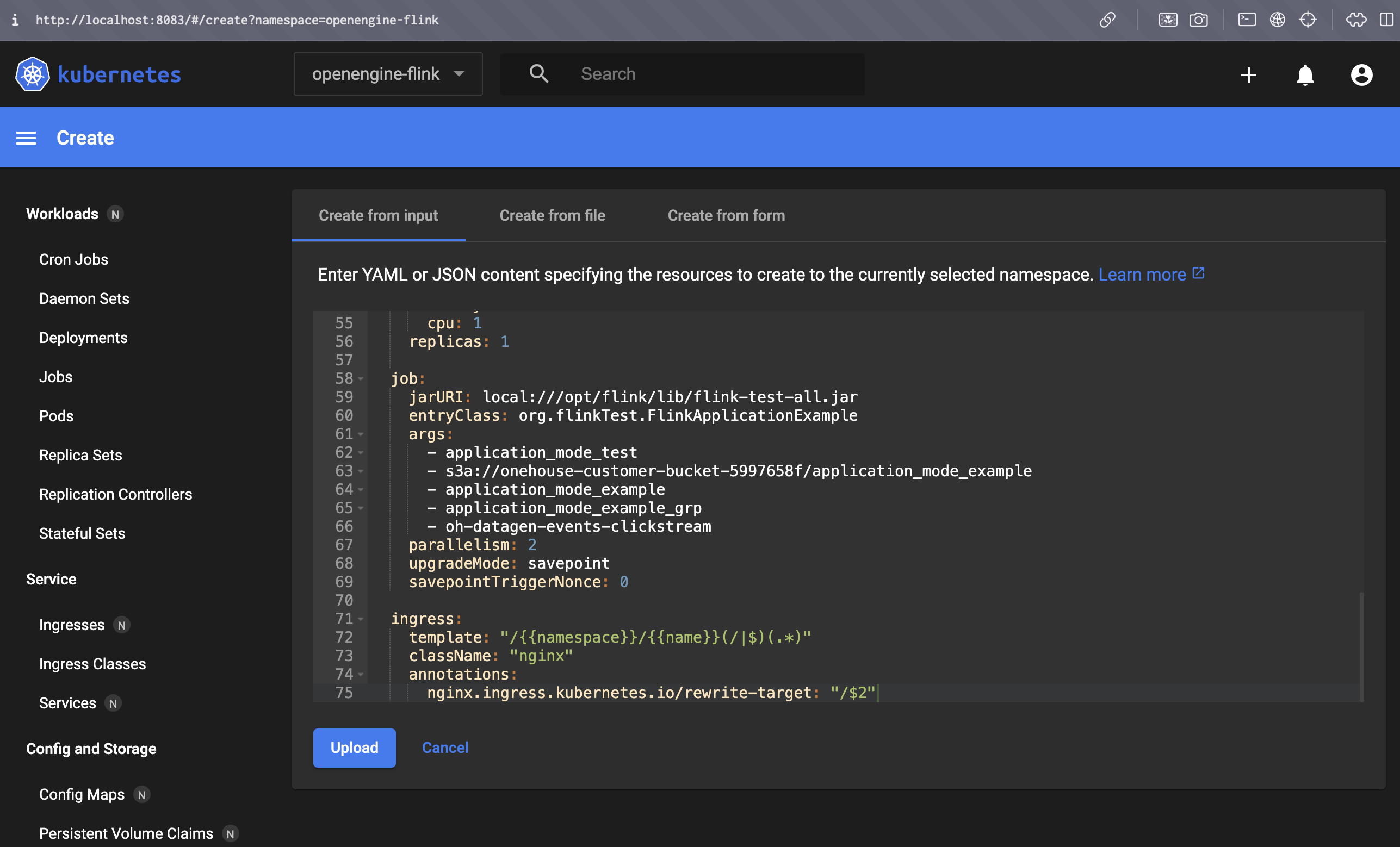 k8s-dashboard-create