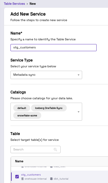 Table Format Conversion and Catalog Sync